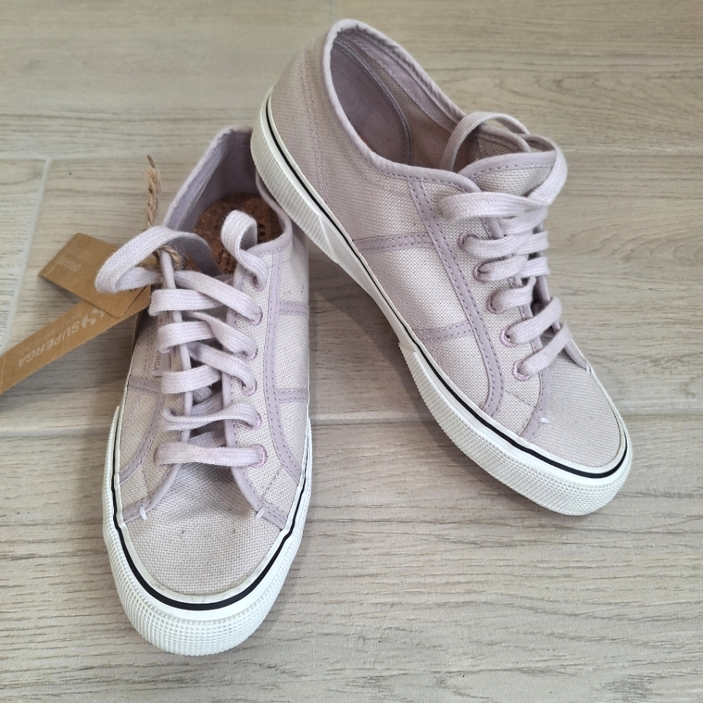 SUPERGA 2490 Women's low top canvas sneakers- pink magenta - size 8.5W, 7M - NWT